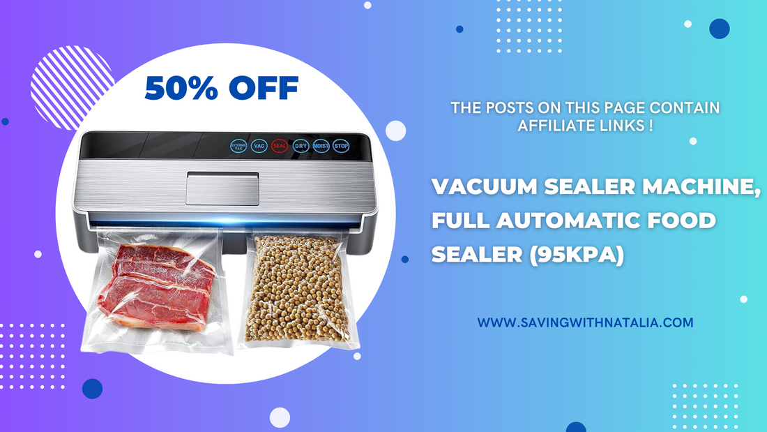 Vacuum Sealer Machine - Full Automatic Food Sealer (95Kpa)