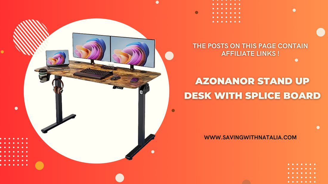 Azonanor Stand up Desk with Splice Board