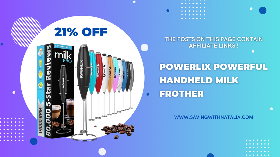 The PowerLix Powerful Handheld Milk Frother