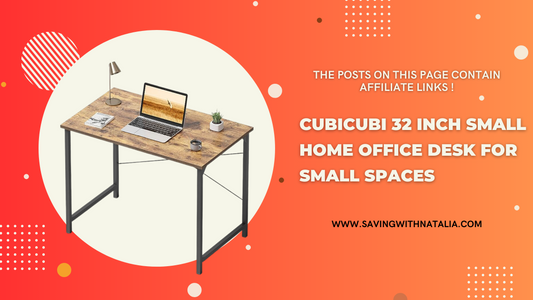 CubiCubi 32 inch Small Home Office Desk