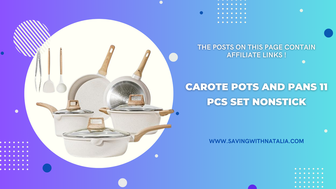 CAROTE Pots and Pans 11 Pcs Set Nonstick