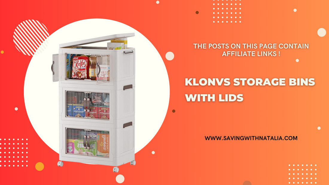 KLONVS Storage Bins with Lids