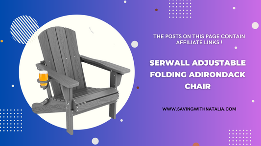 SERWALL Adjustable Folding Adirondack Chair