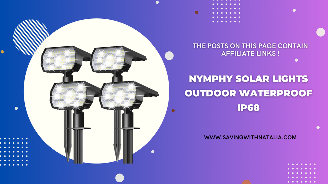 NYMPHY Solar Lights Outdoor Waterproof IP68