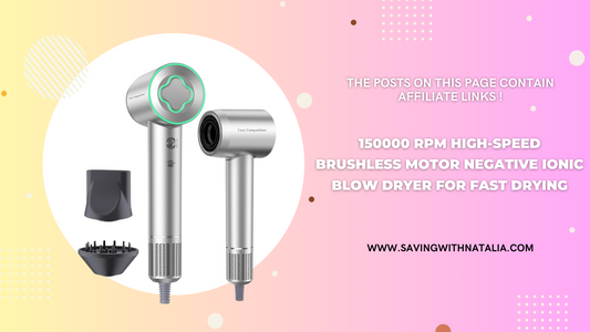 150000 RPM High-Speed Brushless Motor Negative Ionic Blow Dryer for Fast Drying