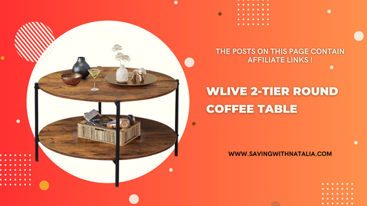 WLIVE Round Coffee Table