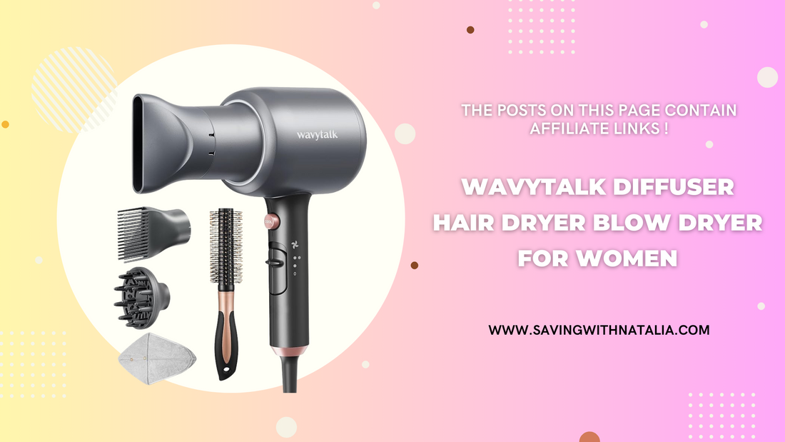 Wavytalk Diffuser Hair Dryer Blow Dryer for Women