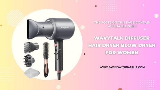 Wavytalk Diffuser Hair Dryer Blow Dryer for Women