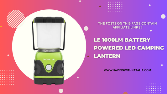 LE 1000LM Battery Powered LED Camping Lantern