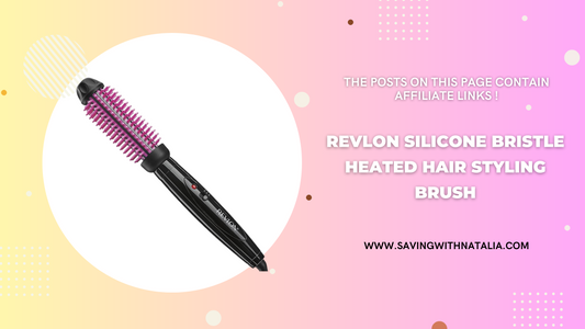 REVLON Silicone Bristle Heated Hair Styling Brush