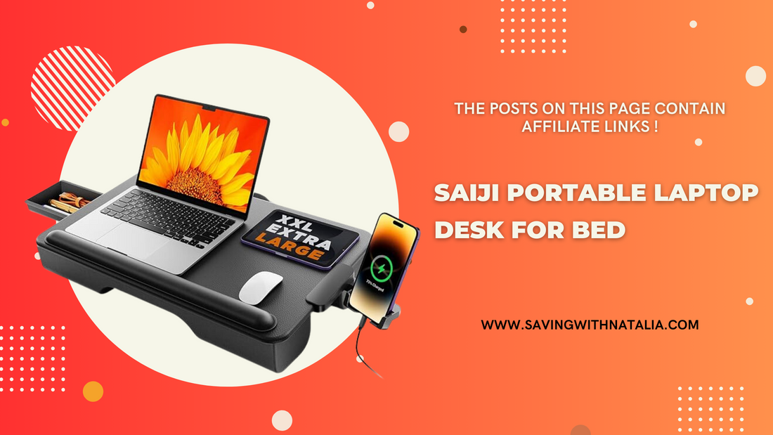 SAIJI Portable Laptop Desk for Bed